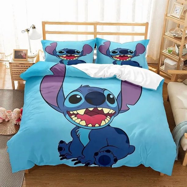Stitch Bedding Set 3D Printing Lilo&Stitch Duvet Cover Pillowcase Girls Bedroom Double Queen King Quilt Bed Set Bed Sheets
