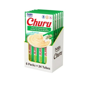 Inaba - Churu Cat Atún Y Pollo 14G X4 | Pack 6 Unidades