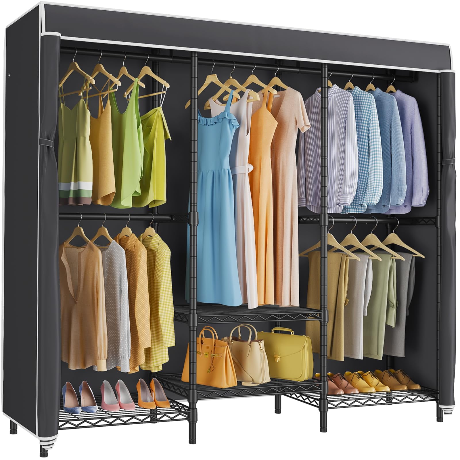 Perchero Vipek V5c Se De Metal Negro 178 X 44 X 194 Cm