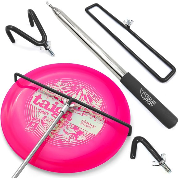 Recogedor de Disc Golf Rogue Iron Sports 41 cm‑4,5 m Negro