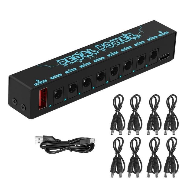 Pedales De Guitarra Fuente De Alimentación Pedalera Fuente De Alimentación Pedal De Efectos De Guitarra Resistente