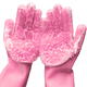 thumbnail image 1 of Guantes de esponja para lavar platos, de silicona, reutilizables, resistentes al calor, para limpieza del hogar, cocina, baño, lavado de coches. 1 par., 1 of 5