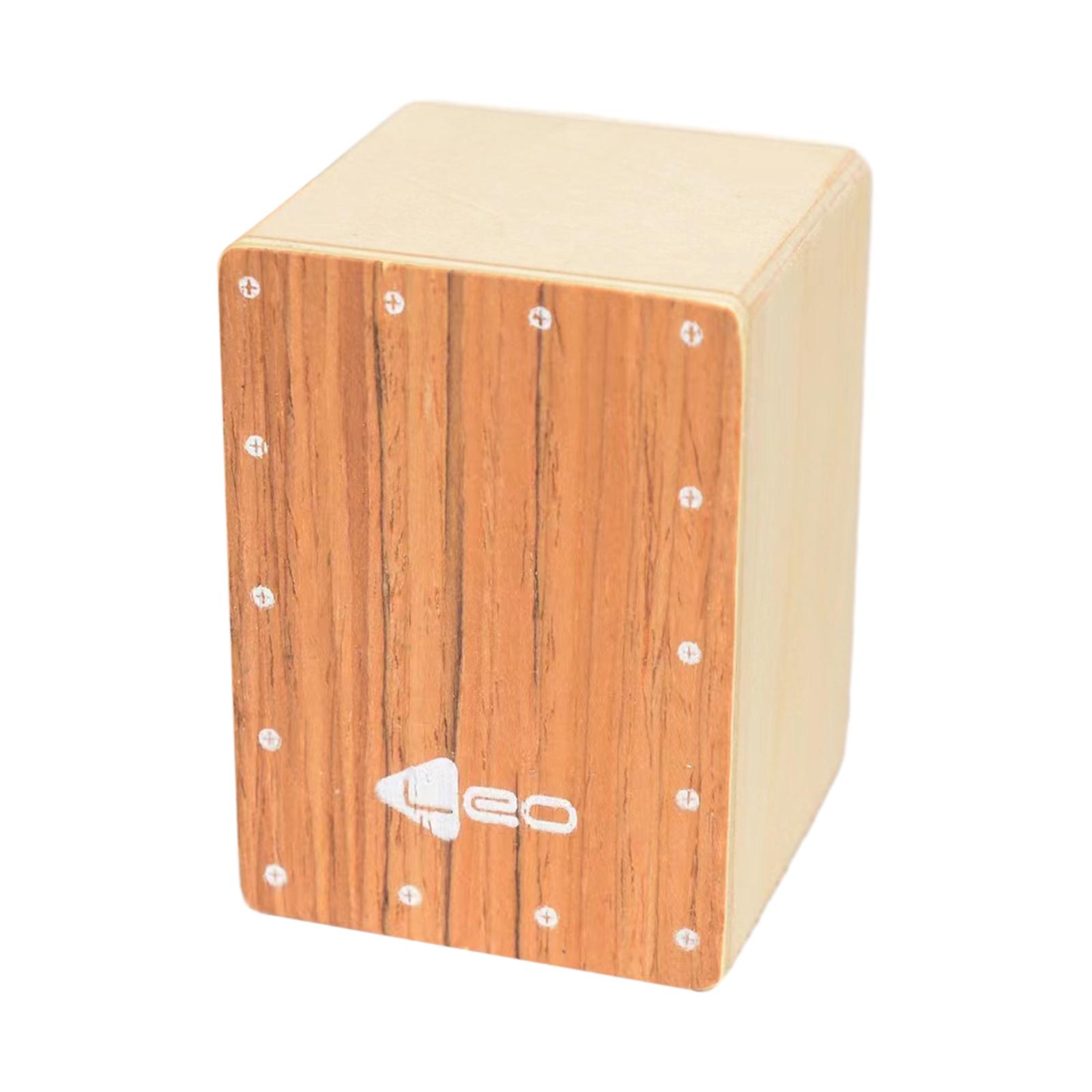 Magideal - Tambor De Caja De Percusión De Madera, Tambor De Mano, Percusión Portátil Instrumento De Percusión De Madera Profesional Compacto Para Fiesta En Casa , Madera Marrón Marrón De Madera