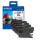 thumbnail image 1 of Cartuchos de tinta Lumooe LC3017XL, paquete de 4, negro, cian y magenta, 1 of 6