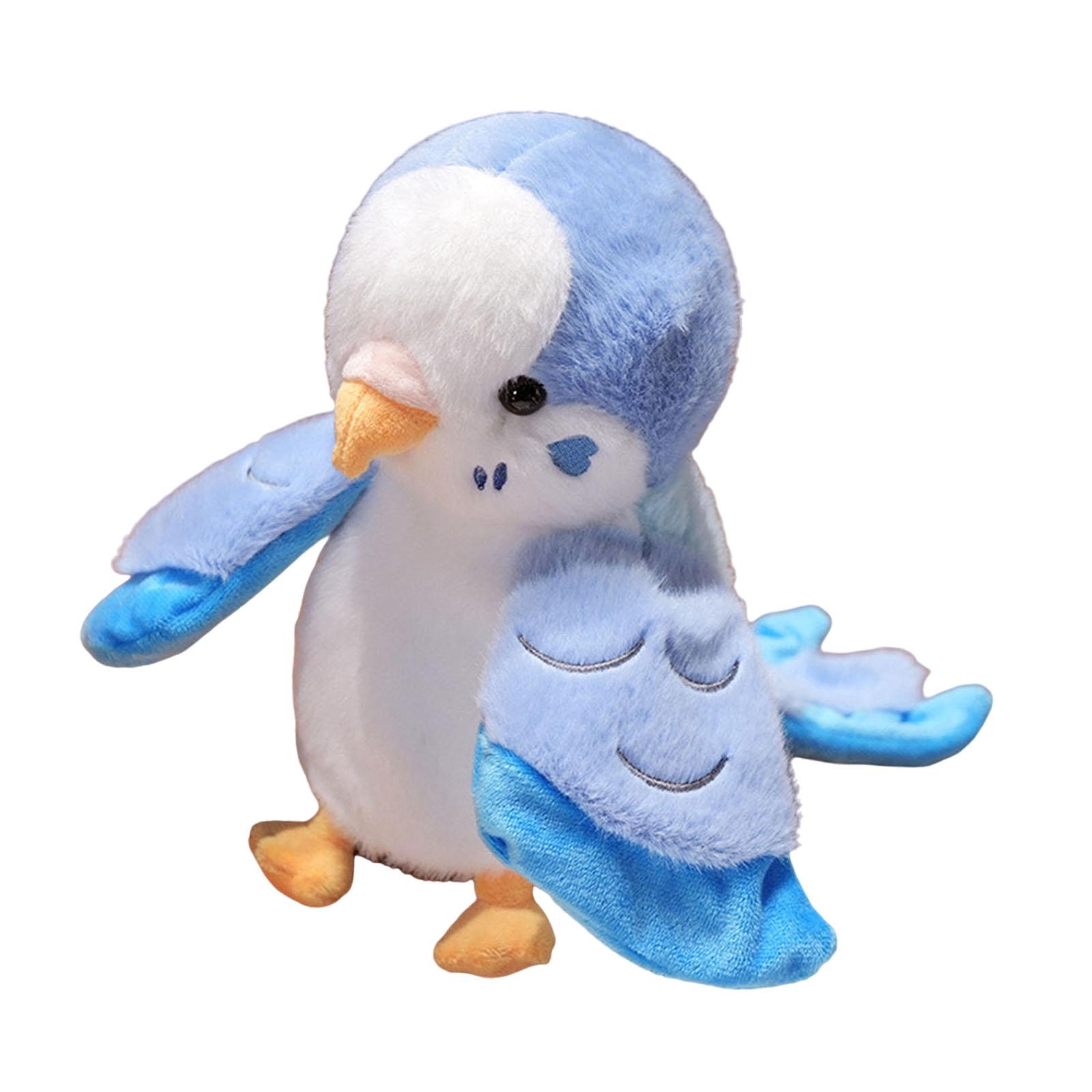 Bothyi - Marioneta De Mano De Loro De 20 Cm, Peluche Para Contar Historias, Juego De Rol Preescolar, Color Azul