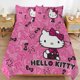 thumbnail image 2 of Letter Hello Kitty Bedding Set for Girls Kids Teen Tween Ultra Soft Microfiber Comforter Set Twin Size with 3-Pieces Comforters Bed Sets Bedroom Decor Bed Sheets, 2 of 5