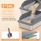 thumbnail image 3 of Caja de arena Mutrelenx XL de 2 unidades gris oscuro de metal, 3 of 6