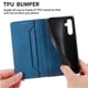 thumbnail image 4 of Funda tipo cartera con bloqueo RFID para Samsung Galaxy A16 Con tapa abatible, portatarjetas, cierre magnético, TPU y soporte Azul, 4 of 6