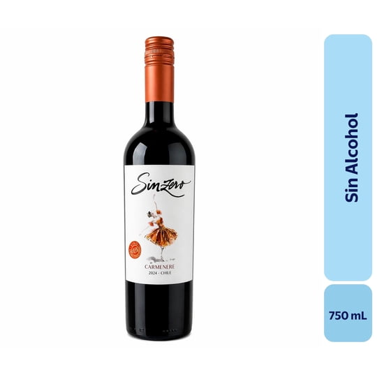 Vino Sin Alcohol Botella 750 mL Sinzero