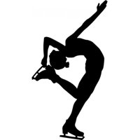 Rienda Libre Graphics - Decomural Skater Dance Pose Ice Skating Ws-17291