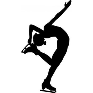 Rienda Libre Graphics - Decomural Skater Dance Pose Ice Skating Ws-17291