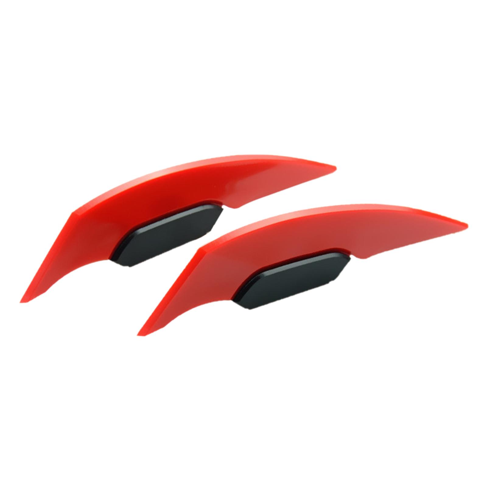 Ioensy - Alerón Aerodinámico Winglet Para Motocicleta Apto Para Motocicletas Eléctricas, Color Rojo