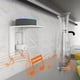 thumbnail image 3 of Maximize Your Space with Our 1pc Outlet Shelf Wall Holder - Perfect for Smart Home Speakers and More! Easy to Install in Just a Minute, Holds Up to 10lbs, and Comes in a Decorative Standard Vertical D, 3 of 4