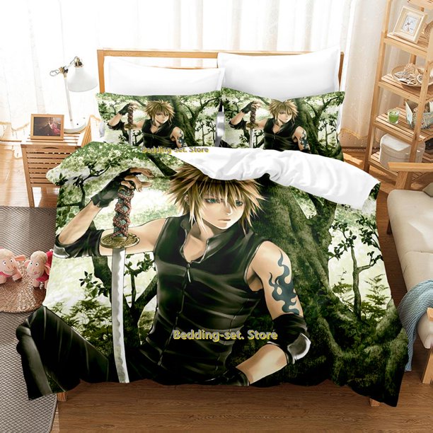 Game Final Fantasy Bedding Set Single Twin Full Queen King Size Bed Set Adult Kid Bedroom Duvetcover Sets Anime Bed Sheet Set Bed Sheets