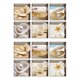 thumbnail image 1 of 12pcs 13x13cm efecto 3d antideslizante impermeable ba?era pegatina cáscaras, 1 of 6