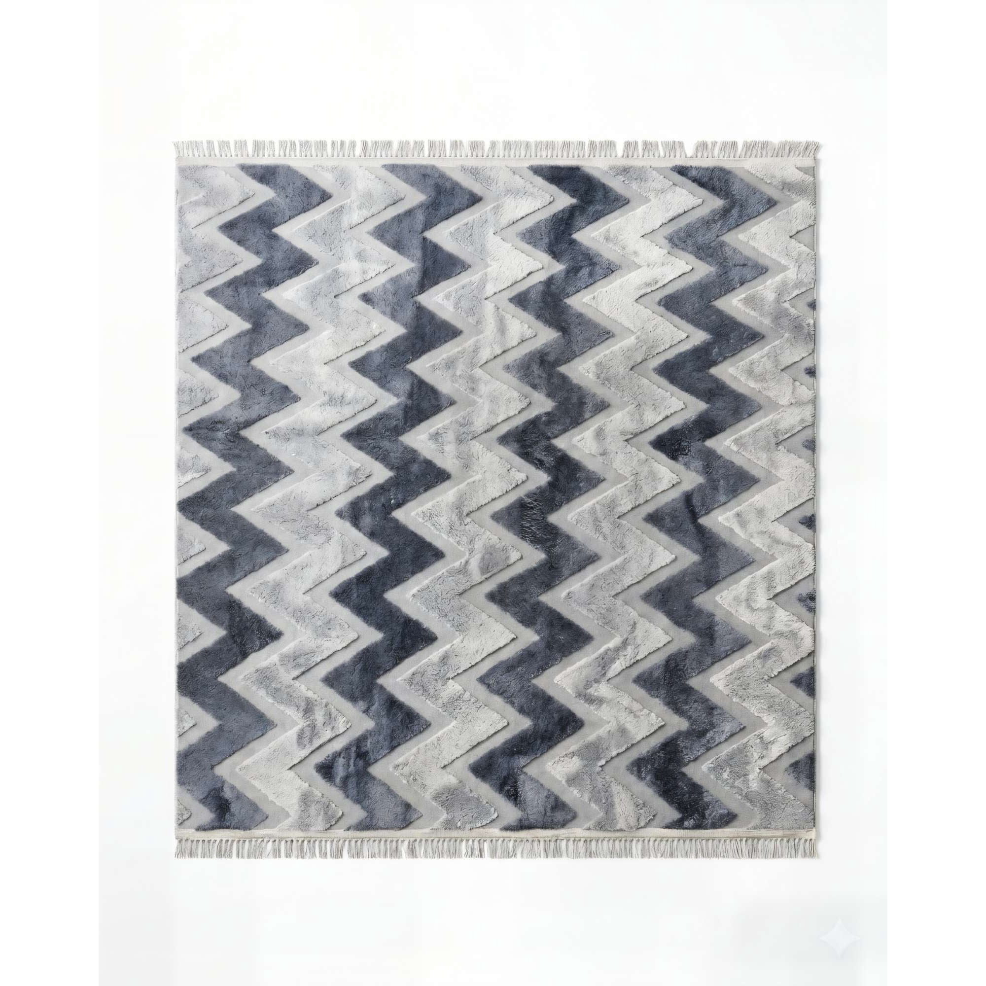 Genérico - Alfombra 150 X 200 Decorativa Jacquardbicolor 7