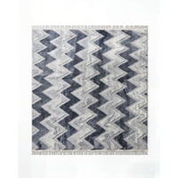 Genérico - Alfombra 180 X 200 Jacquard Decorativa Bicolor 7