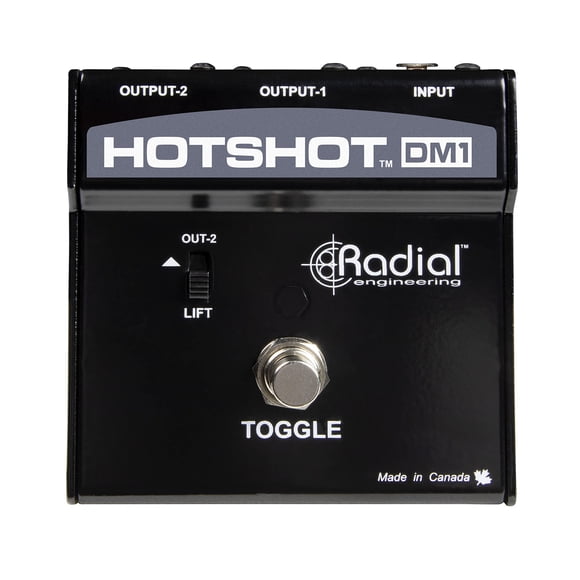 Pedal para silenciar la señal del micrófono Radial HotShot DM1
