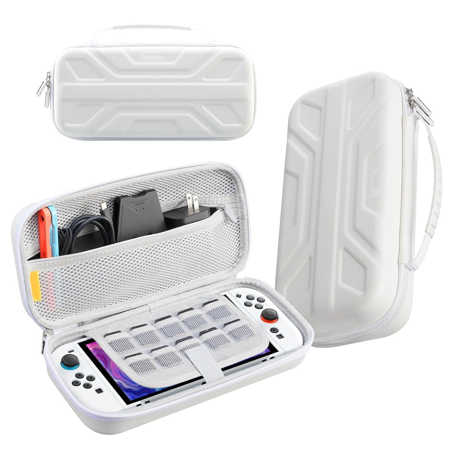 Genérico - Funda De Transporte Para Nintendo Switch 2: Funda Rígida Delgada Con Espacio Para Guardar Tarjetas De Juego, Bolsa De Viaje Inspirada En La Mecánica