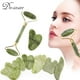 thumbnail image 2 of 2pcs/kit Gua Sha Massager For Face Care Jade Rollers Beauty Health Skin Scraping Chin Lifting Natural Stone Gouache Massage, 2 of 3