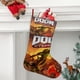 thumbnail image 2 of Doom Eternal Tema: Calcetines de Navidad, fino lino blanco para colgar en escaleras y chimenea, decoración navideña para el hogar, regalo de Navidad. 45cm × 32cm, 2 of 5