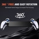 thumbnail image 2 of Paquete de 2 fundas para joystick de altura alta y media compatibles con el mando a distancia PlayStation Portal Kit de fundas mejoradas para el pulgar-Azul, 2 of 6