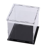 Magideal - Vitrina De Acrílico , Vitrina De Protección Negra, Caja De Exhibición De Caja De Mostrador De Montaje A Prueba De Polvo Para , 16X16X19Cm