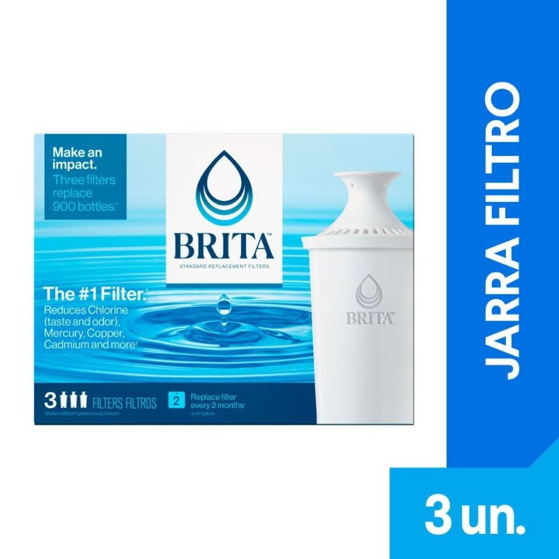 Brita - Set 3 Filtros De Agua Para Jarra
