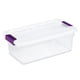 thumbnail image 1 of Cajas de almacenamiento Sterilite ClearView de plástico de 6 cuartos de galón, paquete de 12, 1 of 9