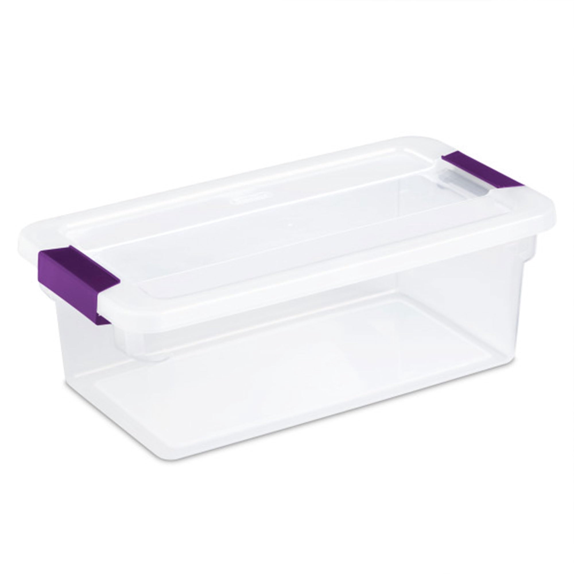 Cajas De Almacenamiento Sterilite Clearview De Plástico De 6 Cuartos De Galón, Paquete De 12