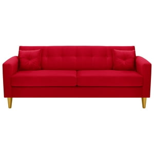 Bodevir - Sofa New Retro 3Cg Felpa 01 Rojo