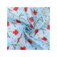 thumbnail image 4 of INSPIRE CHIC Bufandas de Algodón Mezclado con Estampado Floral para Mujer, 21.7x21.7" Pequeño Pañuelo de Flores Cuadrado Pañuelo de Cuello Flor Colorida-Azul, 4 of 6