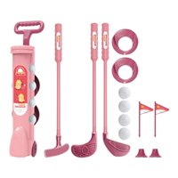 Ioensy - Juego De Golf Para Niños, Mini Juguete De Ejercicio, Juguetes De Golf Para 3, 4, 5, 6 Años, Regalo De Cumpleaños, Color Rosa