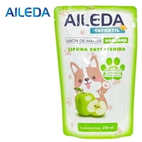 Aileda - Recarga Para Jabón Espuma De Manos 250 Ml Aroma De Manzana Destinado A Niños
