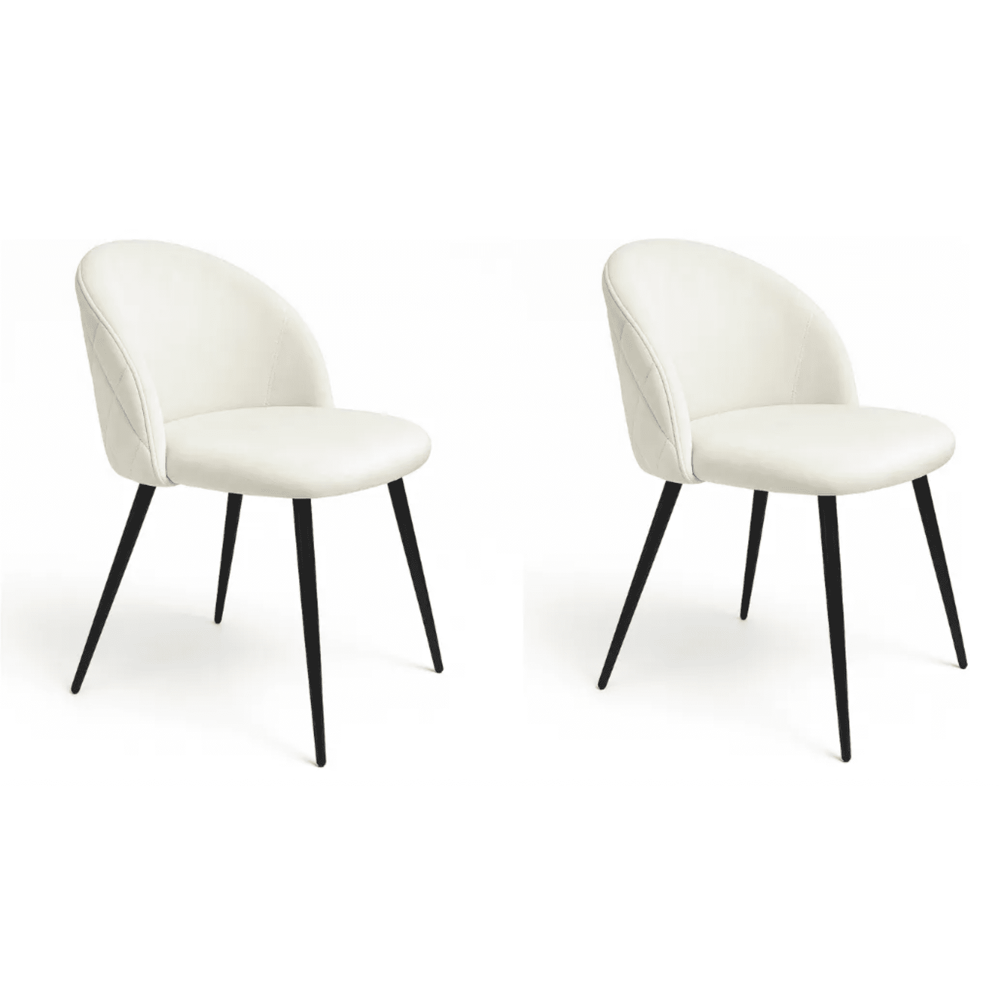 Habita2 Chile - Pack 2 Sillas Sitiales Nordic Felpa Black Beige