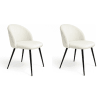 Habita2 Chile - Pack 2 Sillas Sitiales Nordic Felpa Black Beige