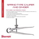 thumbnail image 2 of Calibrador y compás Starrett 274-3 de unión de resorte, tamaño 3", 2 of 7