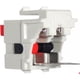 thumbnail image 2 of KS2RN ICC Conector Keystone de 2 Pines para Altavoz Rojo-Negro Calibre Máximo AWG16 UL, 2 of 3
