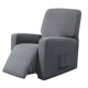 thumbnail image 4 of Sofá Reclinable Elástico Funda Antideslizante Sillón Suave Funda Antideslizante Gris, 4 of 5