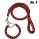 thumbnail image 4 of Conjunto de collar y correa para perro, correa de cuerda y collar de adiestramiento para perros pequeños, medianos y grandes., 4 of 5