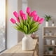 thumbnail image 4 of Ramos De 12 Tulipanes Artificiales Flor Decoración Tulipan rosa Talla Única, 4 of 6