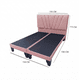 thumbnail image 2 of Cama Dos Plazas Con Respaldo y bases divididas de 150 X 190cm Tapizada en Lino Rosa Claro, 2 of 4