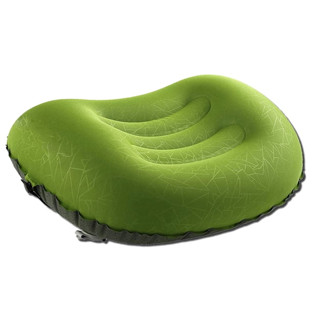 Almohada de camping cómoda, almohada inflable para acampar, almohada pequeña para dormir y viajar