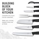 thumbnail image 2 of Juego De Cuchillos De Cocina Swiss Classic De 7 Piezas Negro, 2 of 7