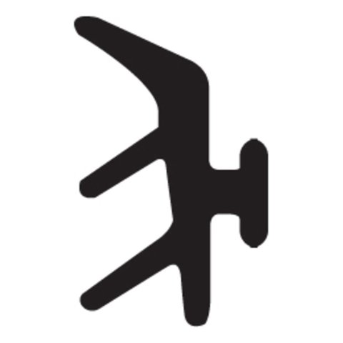 Burlete Base B-42 Y 6Mm Negro 100Mts Dvp