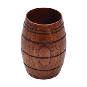 Magideal - Jarra De Cerveza Con Forma De Barril, Ligera, Para Decoración De Mesa, Taza De Madera, Taza De Té Para Café, Bebidas Frías O Calientes, Leche, Cocina, L Sin Asa