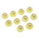 thumbnail image 1 of 10 Piezas De Lámina De Oro De 12 Mm De Cuentas Redondas De Vidrio De Murano Para La Fabricación De Joyas Artesanales Amarillo, 1 of 5