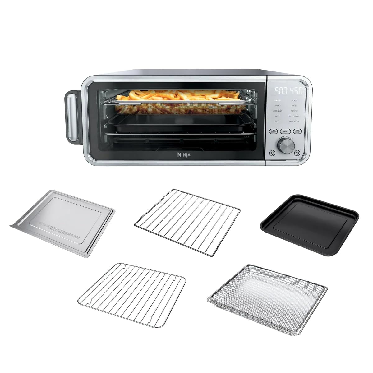 Genérico - Horno Tostador Y Freidora Ninja Flip 10 En 1 17 L 1800 W