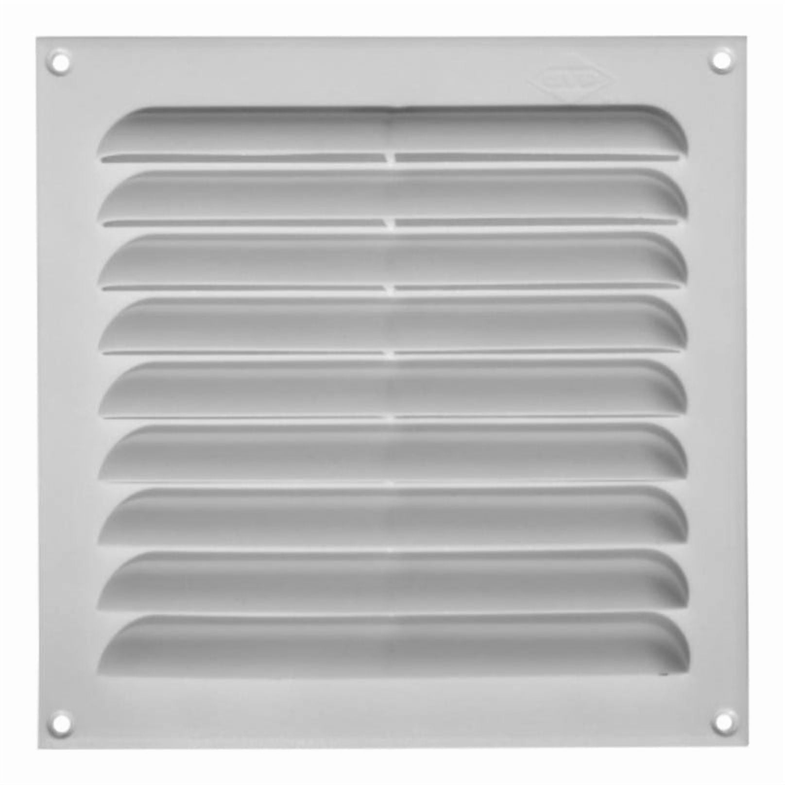 Celosía Ventilación Pvc Plana 20x20cm Blanco 10un Dvp