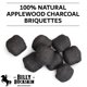 thumbnail image 4 of Briquetas de carbón Billy Buckskin Oak & Applewood, 2,95 kg, 4 of 7